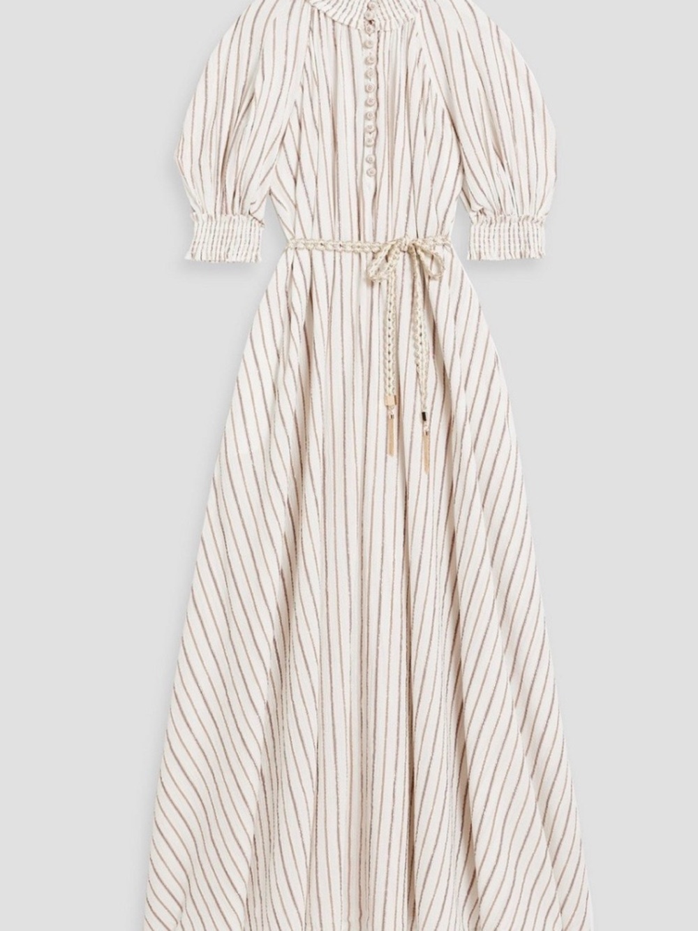 Zimmermann Cream Dress with Brown Pinstripes - Picture 4 of 6